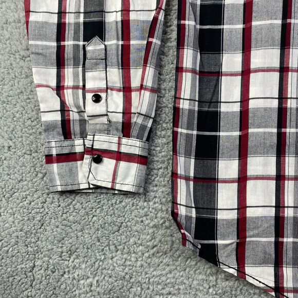 Burnside360 Shirt Mens Large Plaid Button Up Flannel Long Sleeve - Picture 6 of 14